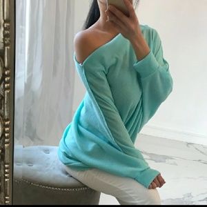 "Boca Raton" off shoulder knit top